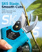 SEESII Electric Pruning Shears with Premium SK5 High Carbon Steel Blade, Delivers Smooth Clean Cuts & Less Plant Branch Damage for Garden Rose, Fruit Tree and Shrub Trimming