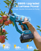 SEESII Electric Pruning Shears Upgraded, 1.6" Cordless Pruner Brushless 2 x 4000mAh Batteries, Up to 4000 Cuts, LCD Display, Safety Switch, SK5 Blade, Branch Cutter for Tree Garden Trimming - Pruning Shears-SeeSii