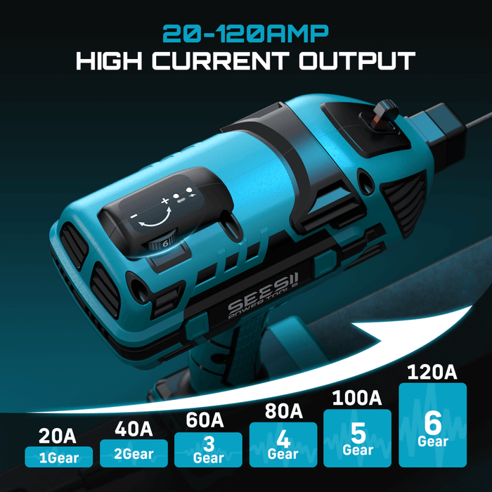 SEESII FA209 Handheld ARC Welder 110V, 20–120A | Portable Welder Gun + Auto - Darkening Goggles - Sopt Welder - SeeSii