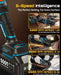 SEESII Flathead Brushless Angle Grinder with 2pcs 5.0Ah Batteries & Charger - SeeSii