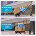Seesii Folding Hand Truck Dolly – Heavy Duty 2 - in - 1, 330lbs, TPR Wheels - SeeSii