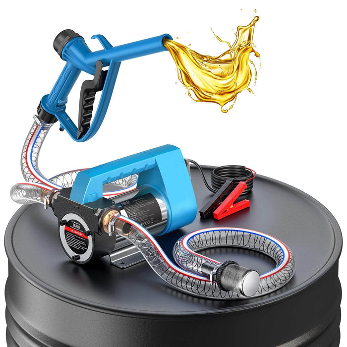SEESII 12V Diesel Transfer Pump Kit, 13 GPM Fuel Pump for Diesel/Kerosene
