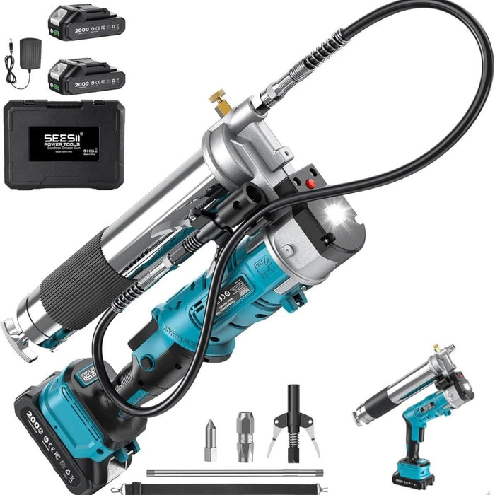 Seesii Grease Gun 2 - in - 1 Easy - to - Use Electric Grease Gun - SeeSii