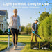 Seesii lightweight cordless hedge trimmer and leaf blower combo, easy to hold and use for women and seniors, 4.4lbs blower and 5.75lbs trimmer