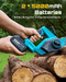 SeeSii M12 Ace Battery Chainsaw 12 Inch with 2*4000mAh Batteries - chainsaw - SeeSii