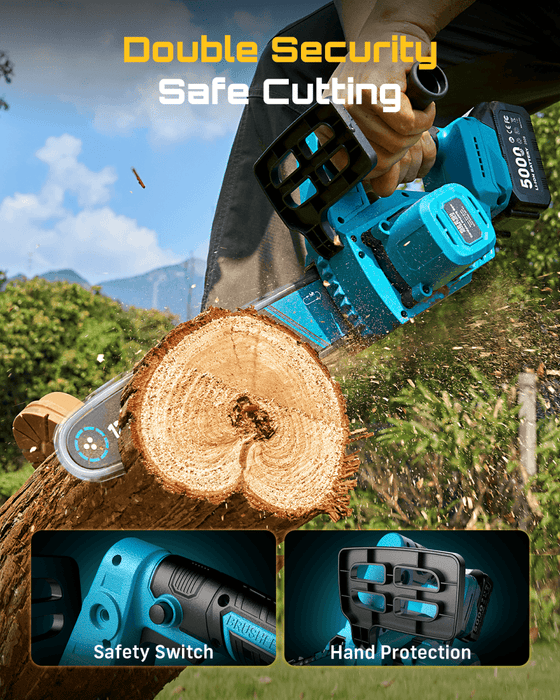 SeeSii M12 Ace Battery Chainsaw 12 Inch with 2*4000mAh Batteries - chainsaw - SeeSii