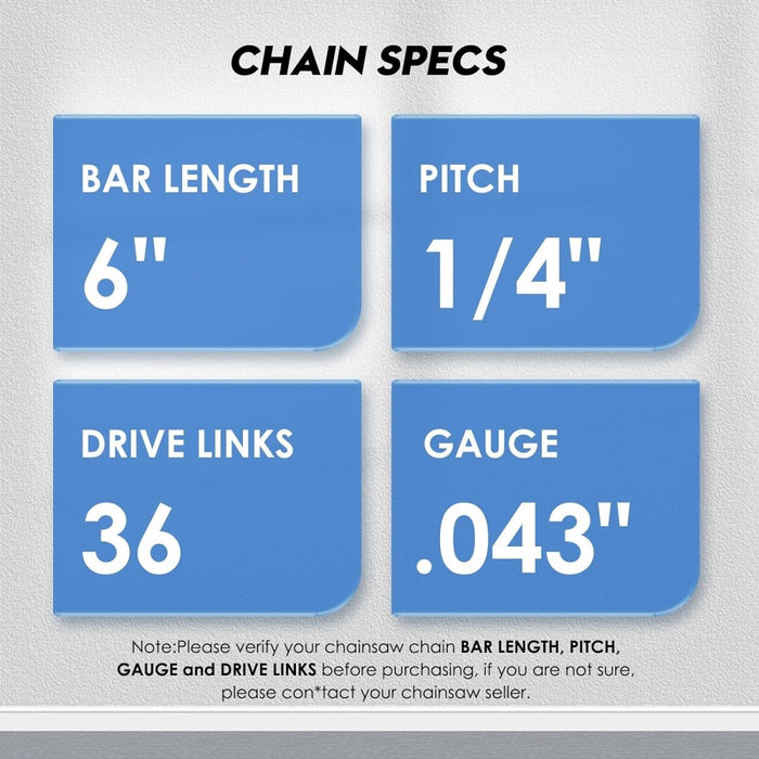 Seesii Mini Chainsaw Chain Replacement for Seesii And All Brands Mini Chainsaw - chainsaw-SeeSii