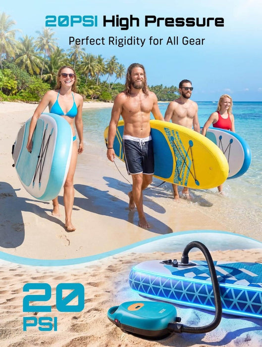 Seesii Paddle Board Pump Rechargeable Battery-Powered 20PSI Dual Stage SUP Pump - SeeSii
