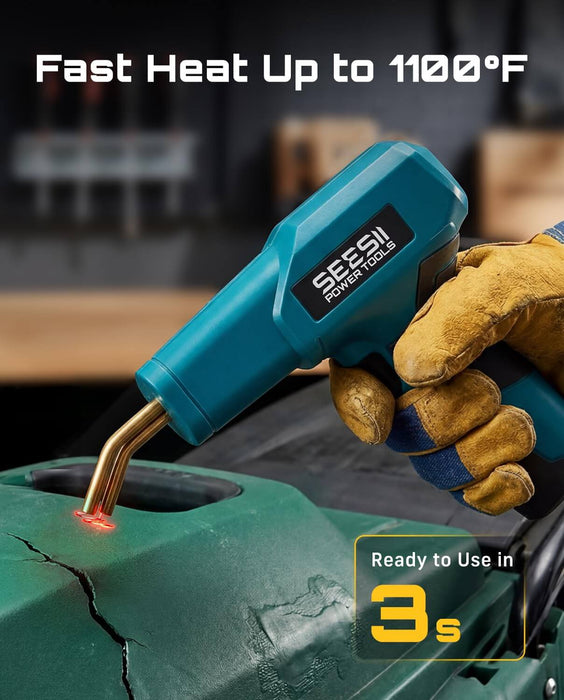 SEESII 150W plastic welder hot stapler fast heat up to 1100°F in 3 seconds for quick plastic repair