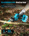 Seesii Reciprocating Saw Cordless, 3500 RPM Brushless Motor with 2 x 2.0Ah Batteries - SeeSii