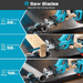 Seesii Reciprocating Saw Cordless, 3500 RPM Brushless Motor with 2 x 2.0Ah Batteries - SeeSii