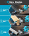 Seesii Reciprocating Saw Cordless, 3500 RPM Brushless Motor with 2 x 2.0Ah Batteries - SeeSii