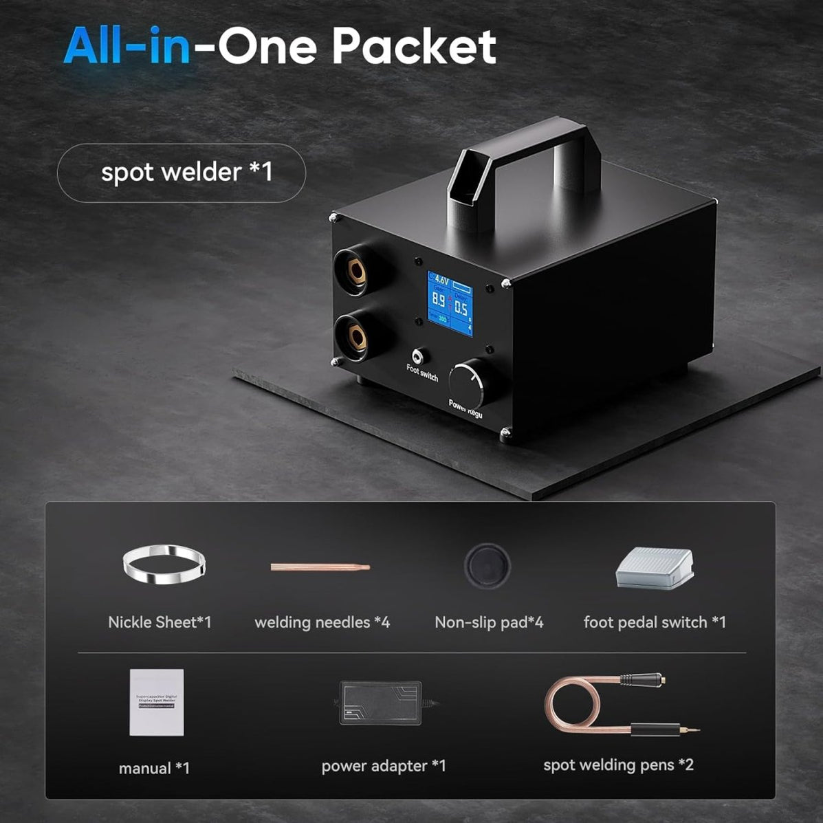 Best Battery Spot Welder Super Capacitor Spot Welder ALIESTFDNO Battery  Spot Welder, 3000F Capacitor Battery Spot Welder, 25 Gears Adjustable  Portable For 0.1-0.3mm Nickel Strip Welding Diy Spot Welder Kit Best Diy