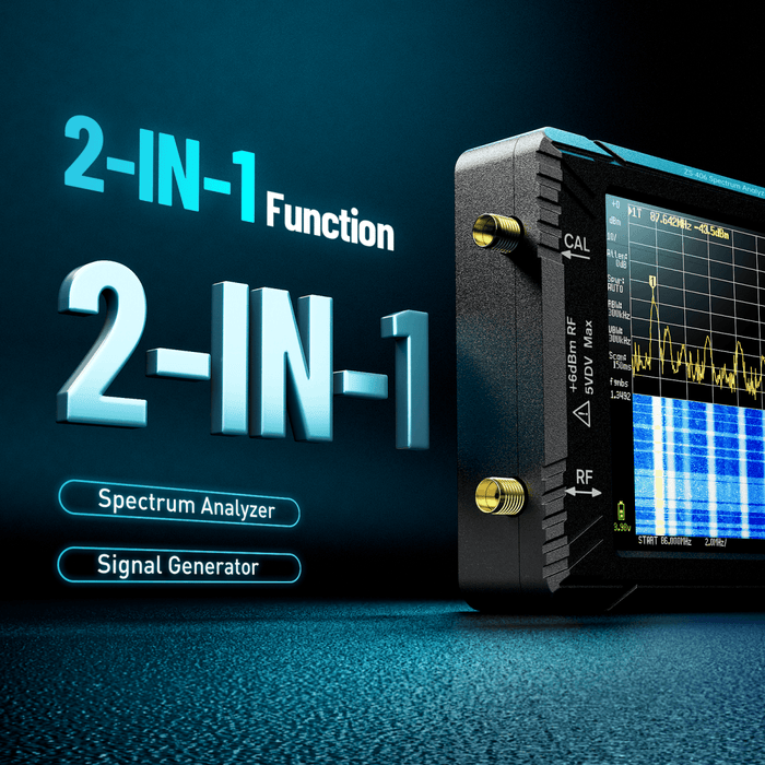 SEESII TinySA Ultra+ ZS406 Spectrum Analyzer, 100kHz–5.4GHz Handheld RF Analyzer - Spectrum Analyzer - SeeSii