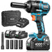 SeeSii WH10 Ultra 1/2″ Cordless Impact Wrench — 886 ft-lbs (1200 N·m) Breakaway, Brushless High-Torque Impact Gun, 21V 4.0Ah Battery, Socket Set & Case - impact wrench-SeeSii