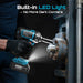 SEESII WH16 Ultra Pro 1/2" Cordless Impact Wrench, 1600 N·m High - Torque Impact Gun, Brushless, Detachable D - Handle, 2×4.0Ah, 3 - Speed, LED - impact wrench - SeeSii