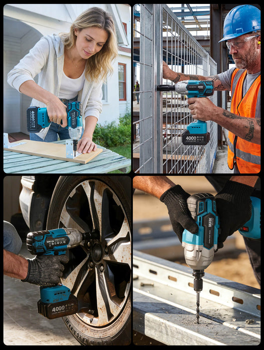 Seesii WH700 1/2‘’ Brushless 479 Ft-lbs(650Nm) Impact Wrench, 3in1 Functional - impact wrench-SeeSii