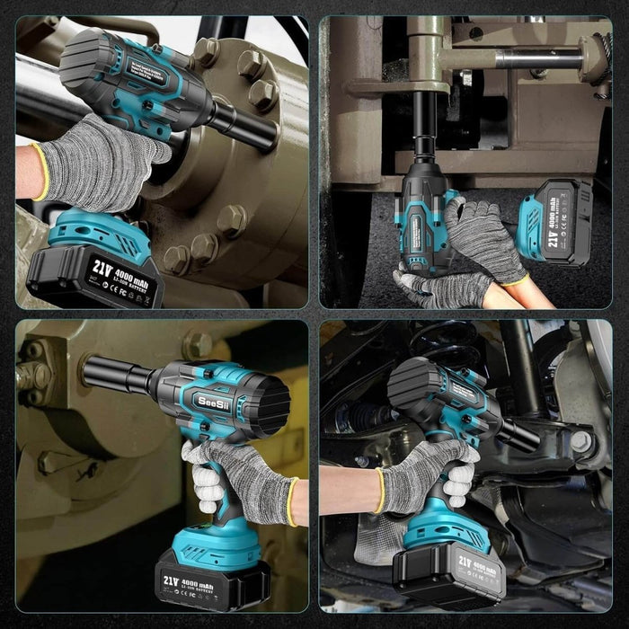 Seesii WH760 Cordless Impact Wrench - 1000Nm (738ft - lbs) 2*4.0AH Battery - impact wrench - SeeSii