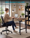 Seesii 20.8‑inch workbench frame with locking caster wheels, fits most table tops for home office workstation