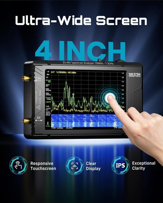 SEESII ZS407 TinySA Ultra+ 7.3GHz Spectrum Analyzer 2-in-1 RF Signal Generator - SeeSii