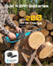SEESII 10-Inch Cordless Mini Chainsaw, Electric Saw with Brushless Motor
2×4.0Ah Batteries, Battery Powered Saw with Automatic Oiler, 32.8FT/S Fast Cutting Speed for Tree Trimming, Garden & Backyard