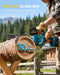 SEESII 10-Inch Cordless Mini Chainsaw, Electric Saw with Brushless Motor
2×4.0Ah Batteries, Battery Powered Saw with Automatic Oiler, 32.8FT/S Fast Cutting Speed for Tree Trimming, Garden & Backyard