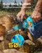 SEESII 10-Inch Cordless Mini Chainsaw, Electric Saw with Brushless Motor
2×4.0Ah Batteries, Battery Powered Saw with Automatic Oiler, 32.8FT/S Fast Cutting Speed for Tree Trimming, Garden & Backyard