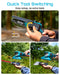 Quick tool switching, tool‑free attachment replacement for chainsaw, hedge trimmer and grass shear heads