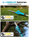 Seesii 2‑in‑1 pole tool with two 4.0Ah batteries up to 80 mins hedge trimmer 60 mins pole saw runtime