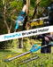 Seesii pure copper brushed motor pole saw 26.2ft/s chain speed dual‑action hedge trimmer blades for garden cutting