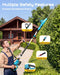 Seesii triple‑safety 2‑in‑1 pole trimmer dual safety lock secure‑lock telescopic system for accident‑proof operation