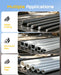 Multiple applications for Seesii angle grinder cutting rebar aluminum pipe and water pipe