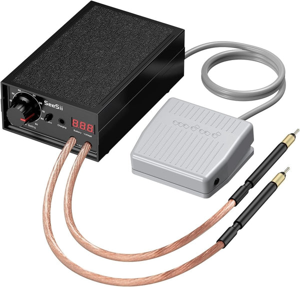 Seesii Portable Spot Welder Machine – 80 Gears, LCD, 11000mAh Battery For Battery Packs