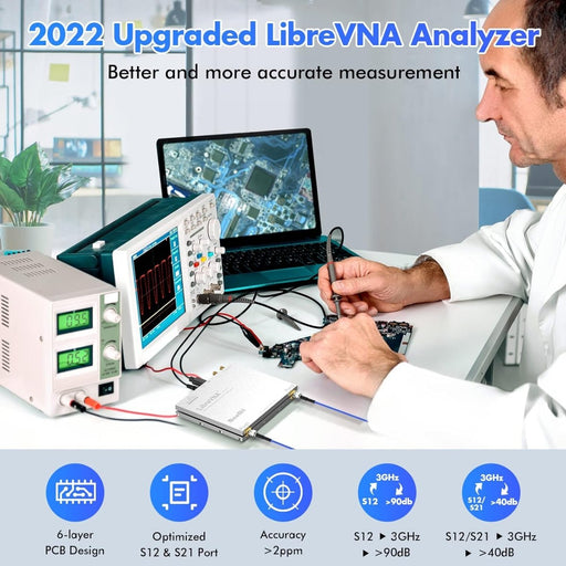 Seesii LibreVNA 2.0 Vector Network Analyzer 100kHz-6GHz - Network Analyzer-SeeSii