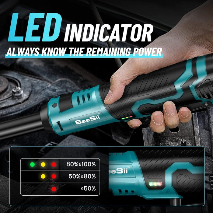 Seesii RT600B 3/8 Cordless Ratchet Wrench, 66Ft-lbs 200RPM Ratchet Wr 2 21v Rechargeable Power Electric Ratchet Driver With Variable Speed Seesii 134918 700x700 Seesii RT600B 3/8 Cordless Ratchet Wrench, 66Ft-lbs 200RPM Ratchet Wr 2 21v Rechargeable Power Electric Ratchet Driver With Variable Speed Seesii 134918 700x700