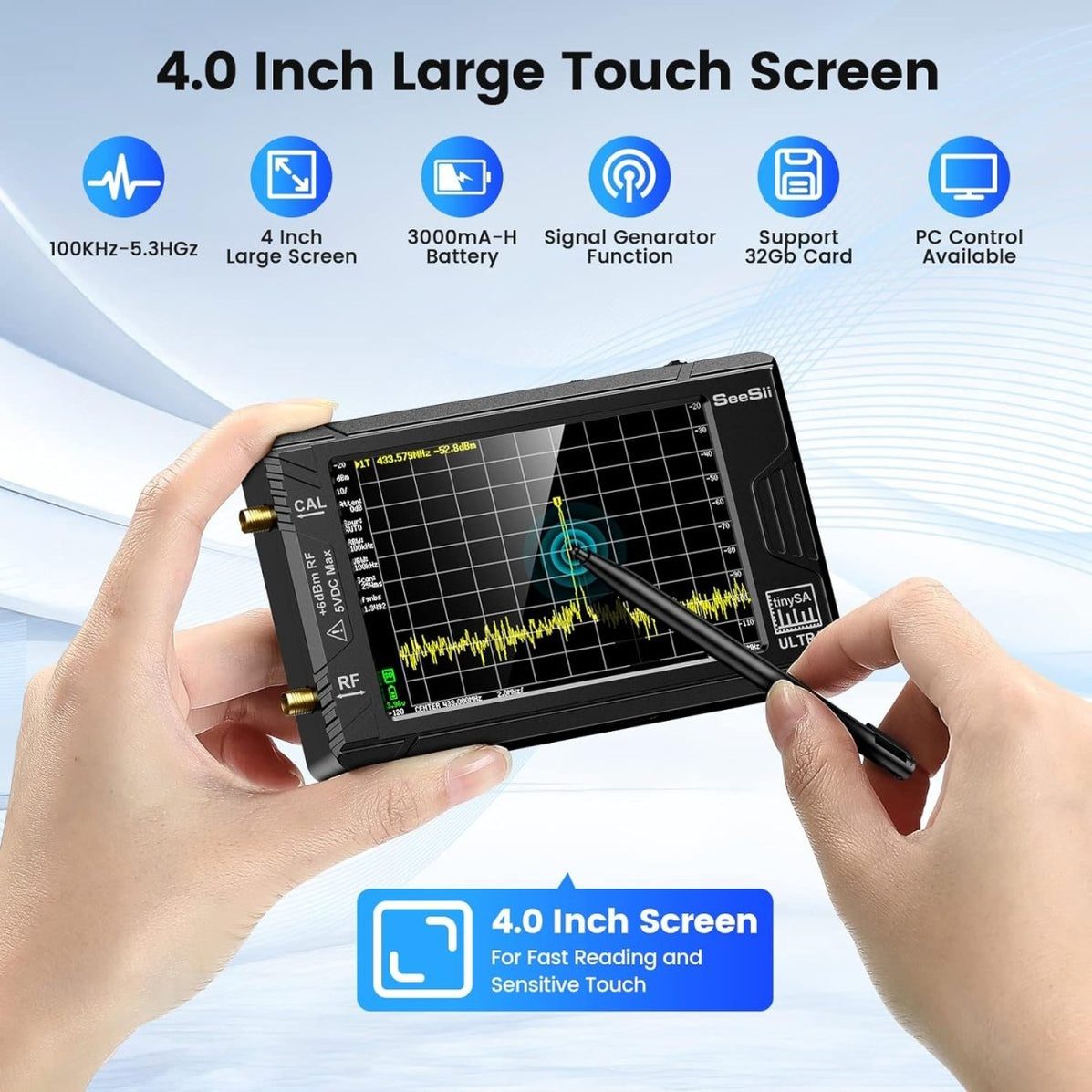 ScreenLeaf Film Protection Écran TinySA Ultra - 2 Pièces - Écologique Et Clair